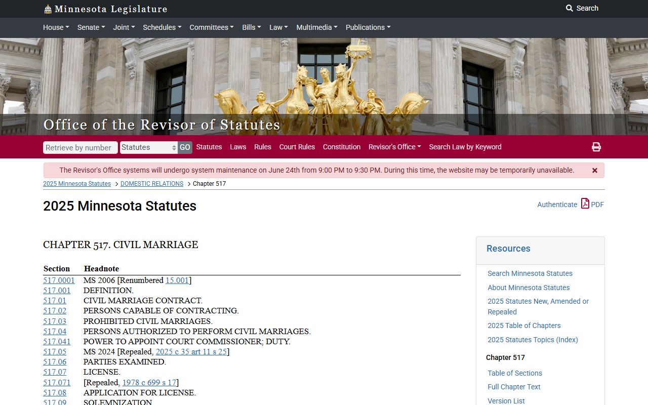 Lincoln County District Court records Minnesota marriage chapter