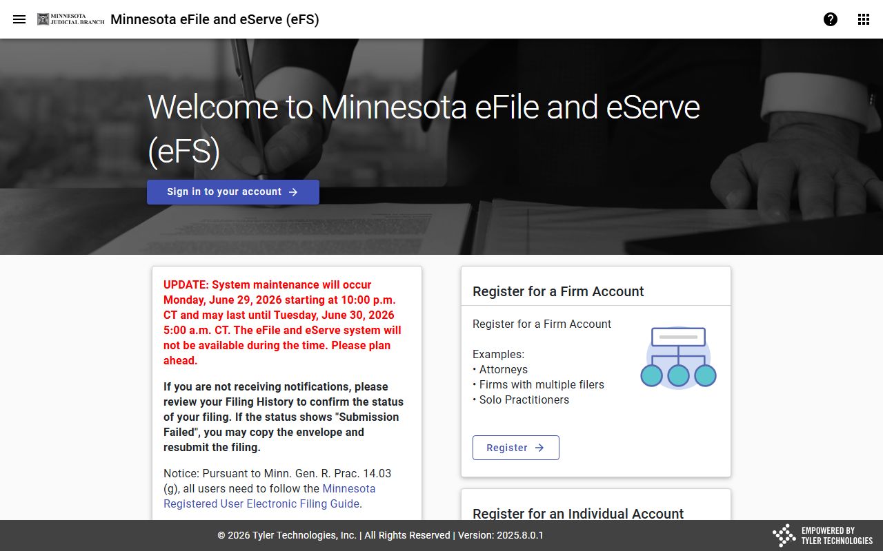 Lincoln County probate records Minnesota eFile and eServe access